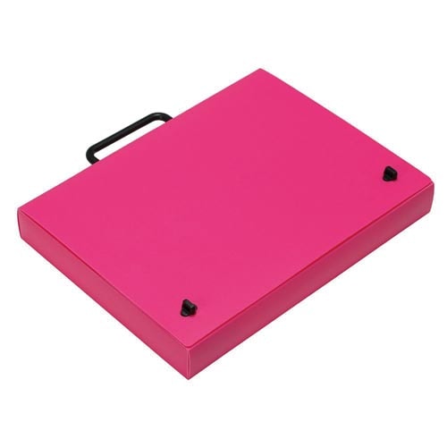 A4ブリーフケース ソリッド ピンク 2個