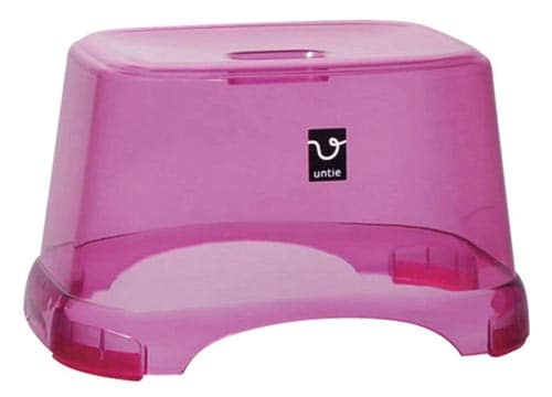 unc−P 風呂椅子角CL クリスタルピンク