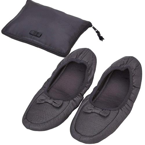 携帯用折りたたみスリッパ(収納袋付)