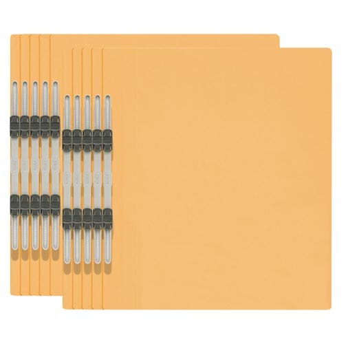 エコノミーフラットファイルA4縦 黄 10冊×3