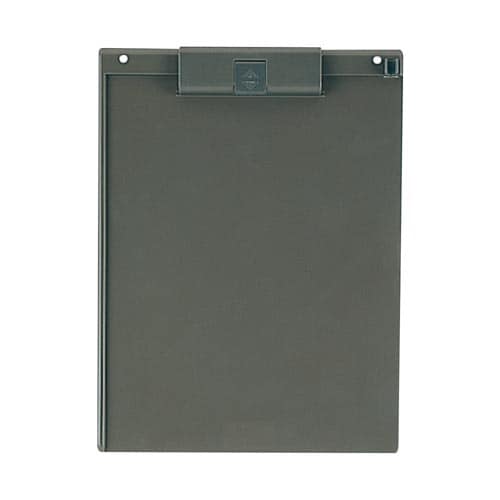クリップボード(樹脂製) A4縦 ダークグレー