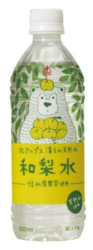 北アルプス 清らか天然水 和梨水 500ml24本