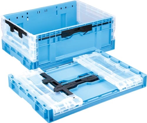 折りたたみコンテナー RS−BB55S片扉 ブルー