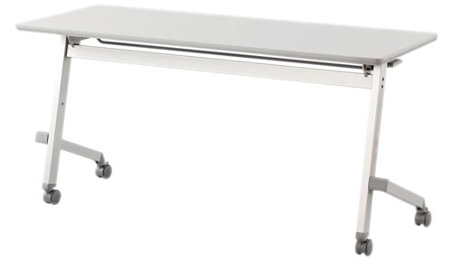 FTXテーブル平行1560ライトグレー幕板なし