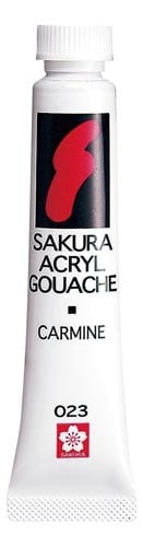 アクリルガッシュ カーマイン 5個