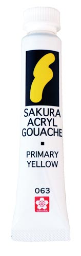 アクリルガッシュ プライマリーイエロー 5個