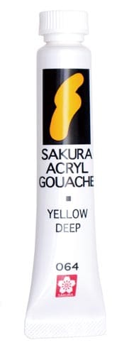 アクリルガッシュ イエローディープ 5個