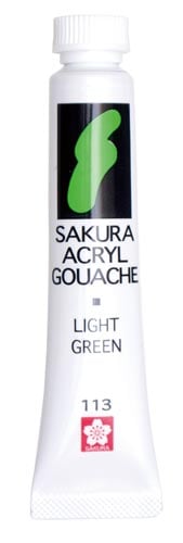 アクリルガッシュ ライトグリーン 5個