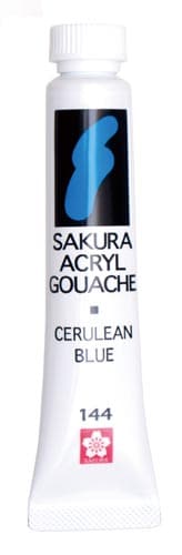 アクリルガッシュ セルリアンブルー 5個