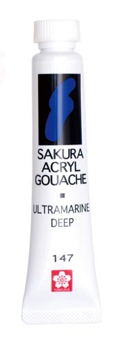 アクリルガッシュ ウルトラマリン 5個