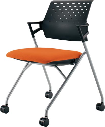 ピエガ 背ヌード 黒シェル塗装脚タンジェリンSC