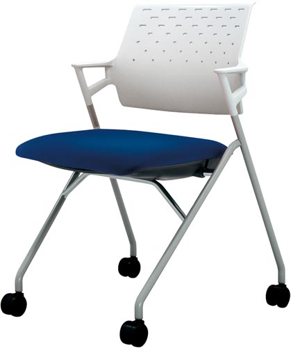 ピエガ 背ヌード 白シェル塗装脚PブルーSC