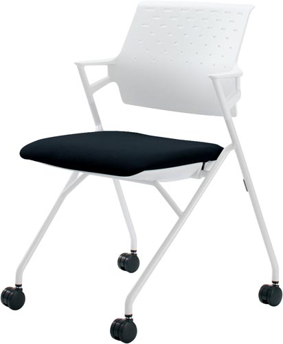 ピエガ 背ヌード 白シェル白塗装脚ブラックSC