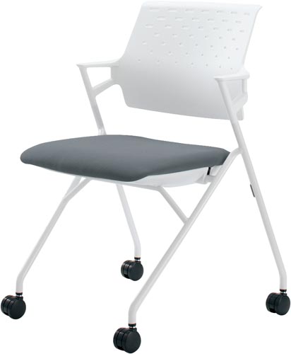 ピエガ 背ヌード 白シェル白塗装脚SグレーSC