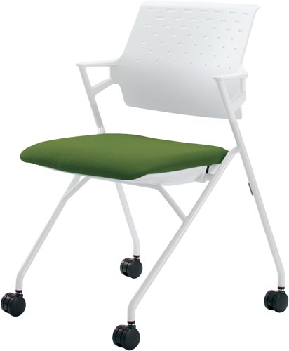 ピエガ 背ヌード 白シェル白塗装脚OグリーンSC