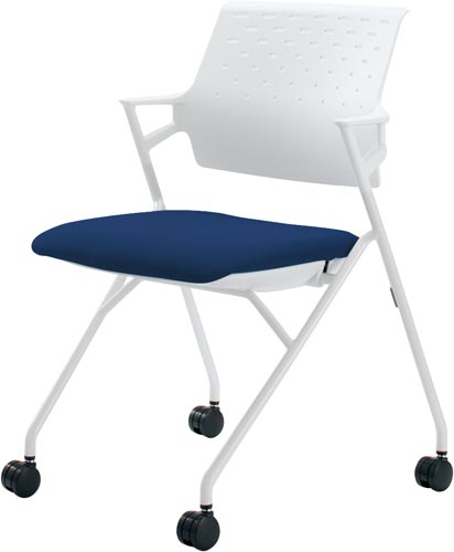 ピエガ 背ヌード 白シェル白塗装脚PブルーSC