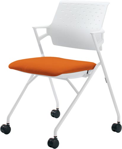 ピエガ 背ヌード 白シェル白塗装脚タンジェリンSC