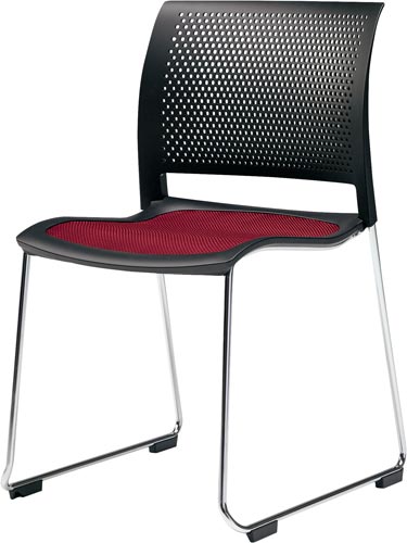 スプライン サークル脚メッキ脚黒シェルカーマイン