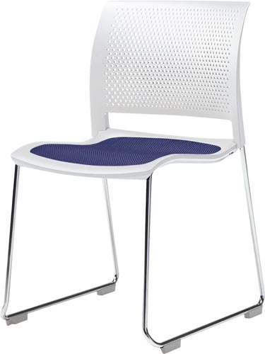 スプライン サークル脚メッキ脚白シェルDパープル