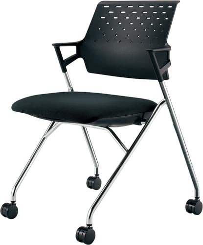 ピエガ 背ヌード 黒シェルメッキ脚ブラックSC