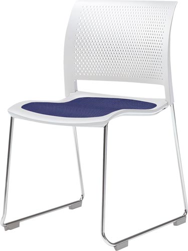 スプラインサークル脚ステンレス脚白シェルDパープル