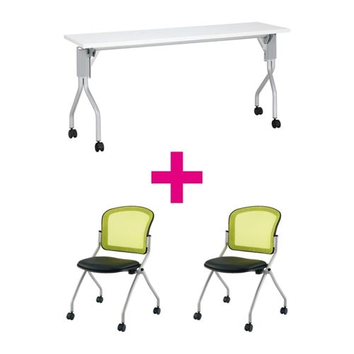 セット品 UP1545WH&MNチェアグリーン