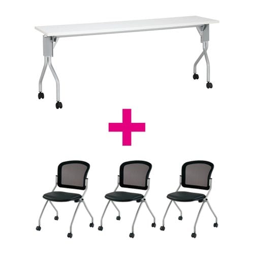 セット品 UP1845WH&MNチェアブラック