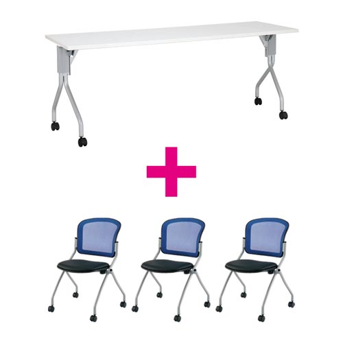 セット品 UP1860WH&MNチェアブルー