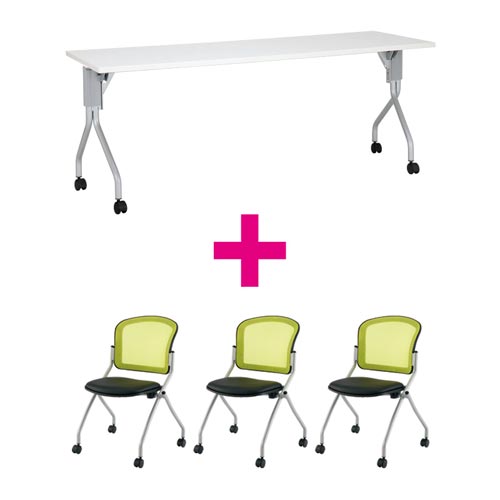 セット品 UP1860WH&MNチェアグリーン