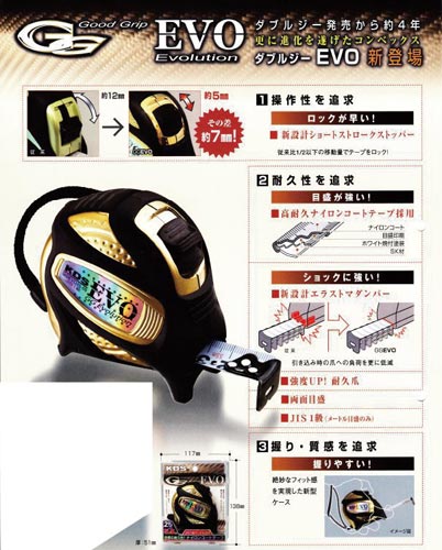 GGEVO 25mm巾5.5m 尺目盛付