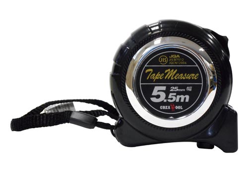 ロック付メジャーJIS付 25mm幅×長さ5.5m
