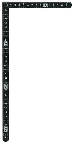 曲尺小型 サンデーカーペンター黒色 30×15cm