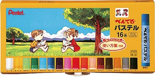 ぺんてるパステル 16色×5