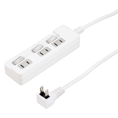 ELP個別スイッチ付3個口節電OAタップ2m