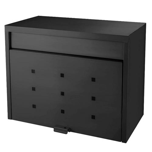 大型郵便ポスト マットブラック