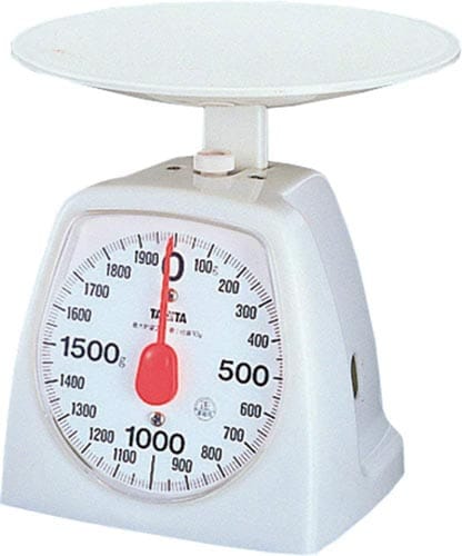 クッキングスケール1kg ホワイト