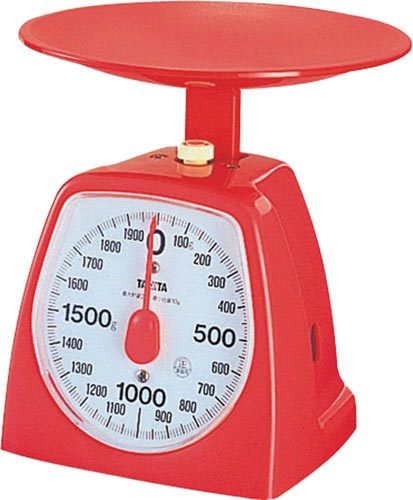 クッキングスケール2kg レッド