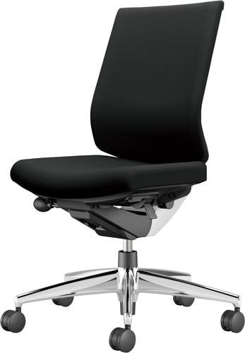 ウィザード3ローバック白アルミ脚布ブラックW