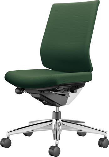 ウィザード3ローバック白アルミ脚布グリーンW