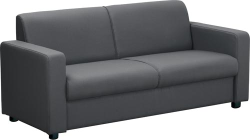 ベーシス応接ソファ 2人掛 布 ダルグレー