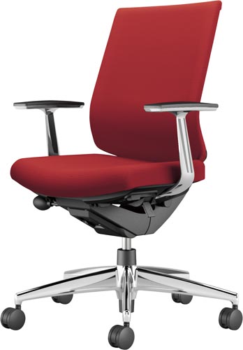 ウィザード3ロー黒アルミ脚アルミ肘布カーマインV