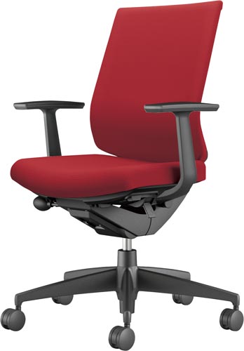 ウィザード3ローバック黒樹脂脚T肘布カーマインV