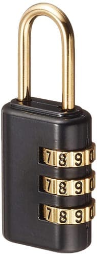 南京錠 ダイヤル式南京錠 サイバーロック 黒 5個