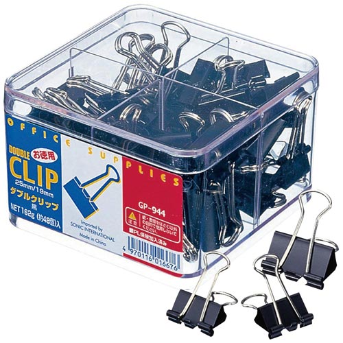 クリップ ダブルクリップ 徳用中・小 48個入×5