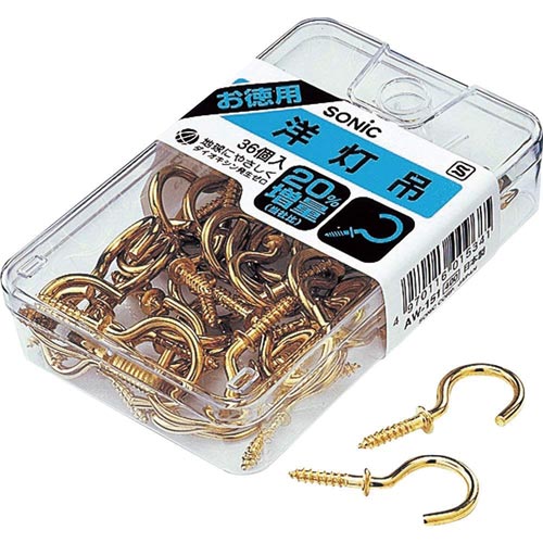 フック 洋灯吊 ねじ込み式 25mm 36個入×5