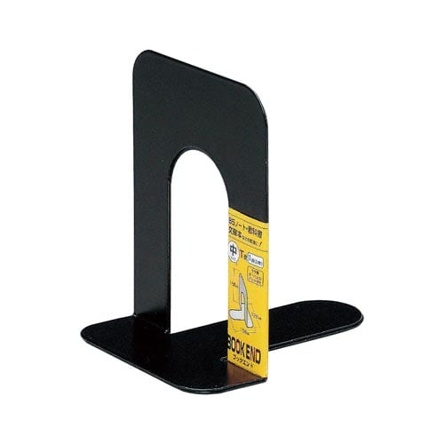 ブックエンド 中 滑り止め付き 黒 2個入×5