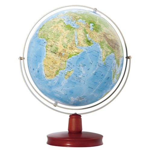 地球儀 WE 地勢 球径26cm 卓上