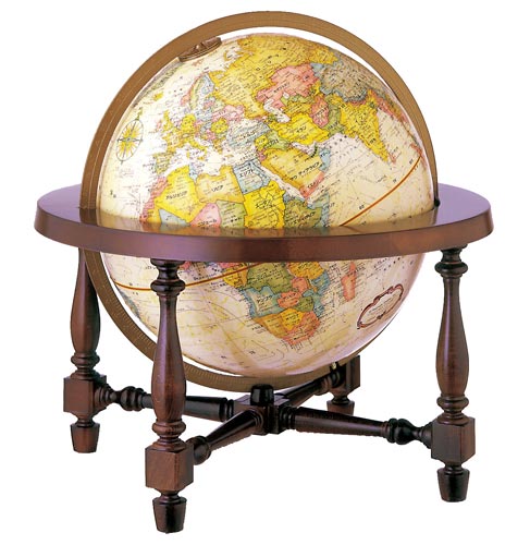地球儀 コロニアル型 アンティーク 日本語版