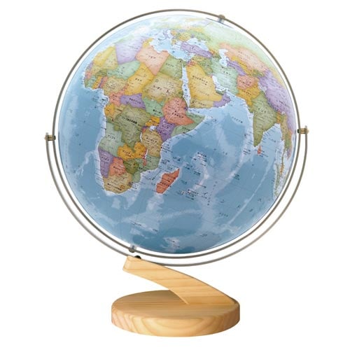 地球儀 衛星地形 リプラ 球径30.5cm 卓上