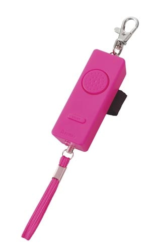 防犯ブザー LEDライト付き ピンク 2個
